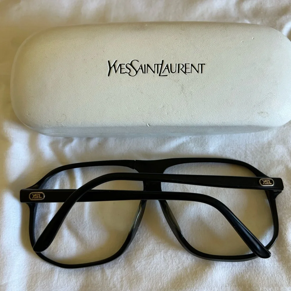 Vintage YVES SAINT LAURENT 549 Oversized Sunglasses Frame Made in France - Picture 12 of 16